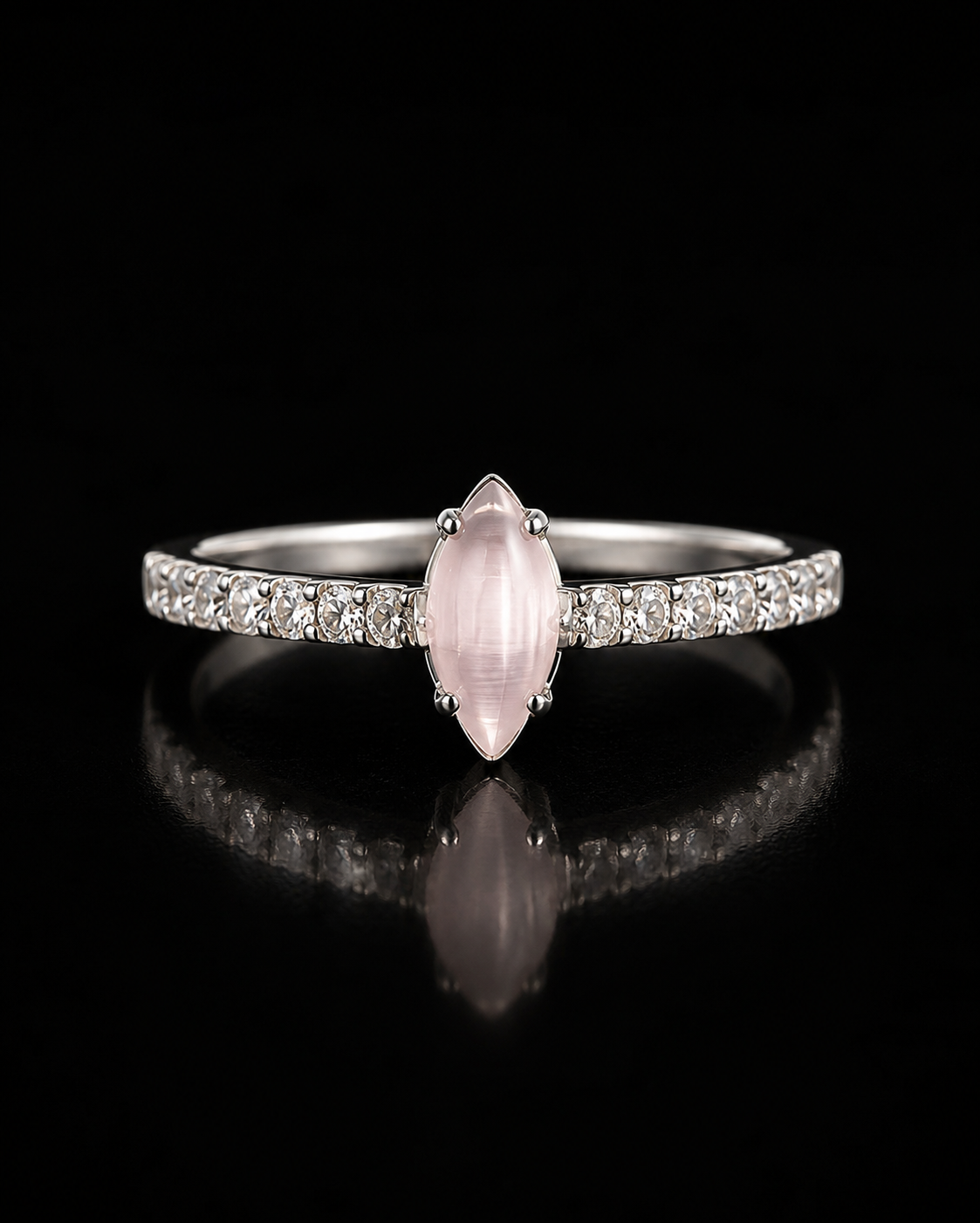Pink Stone Ring For Her